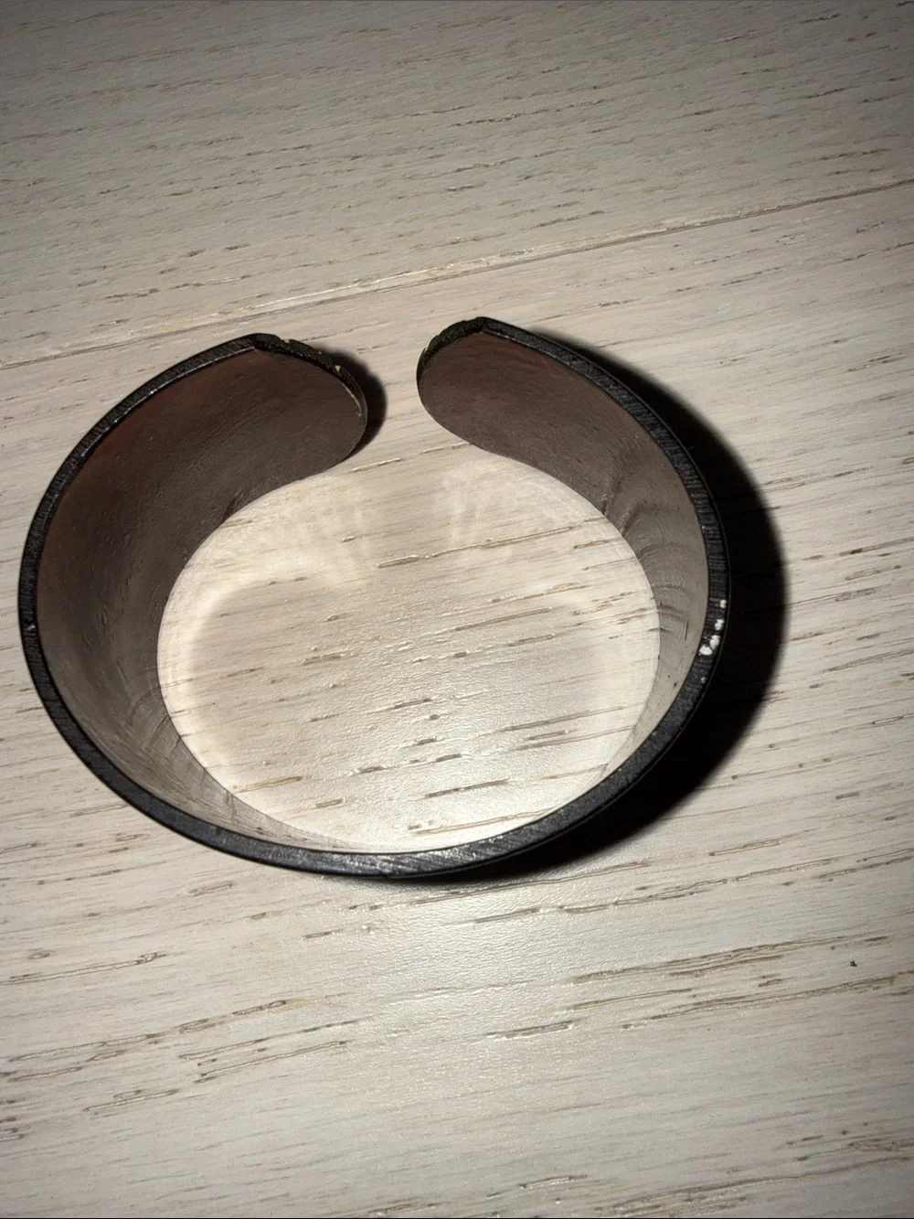 Brown and Cream Cuff Bracelet - Stylish Open Bangle